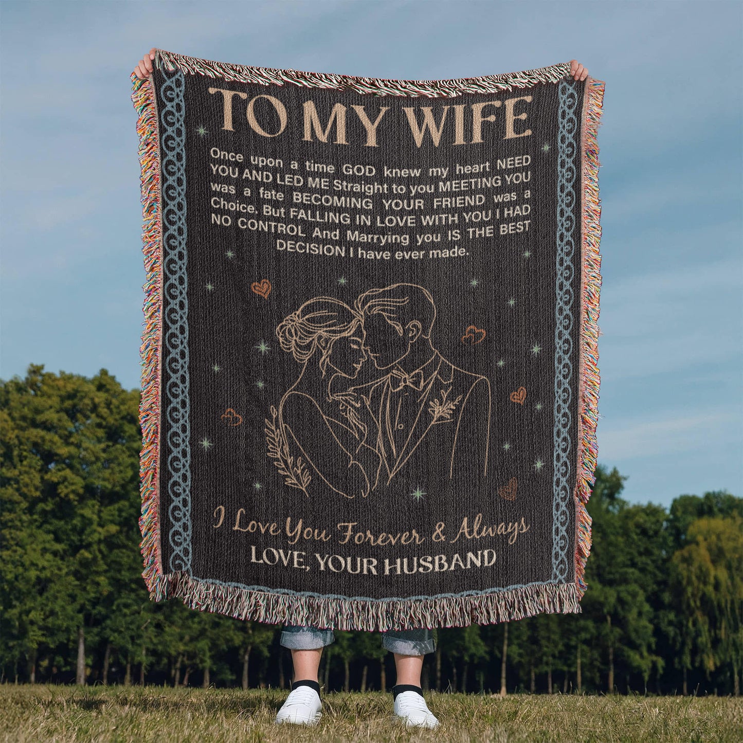 To My Wife - Heirloom Woven Blanket