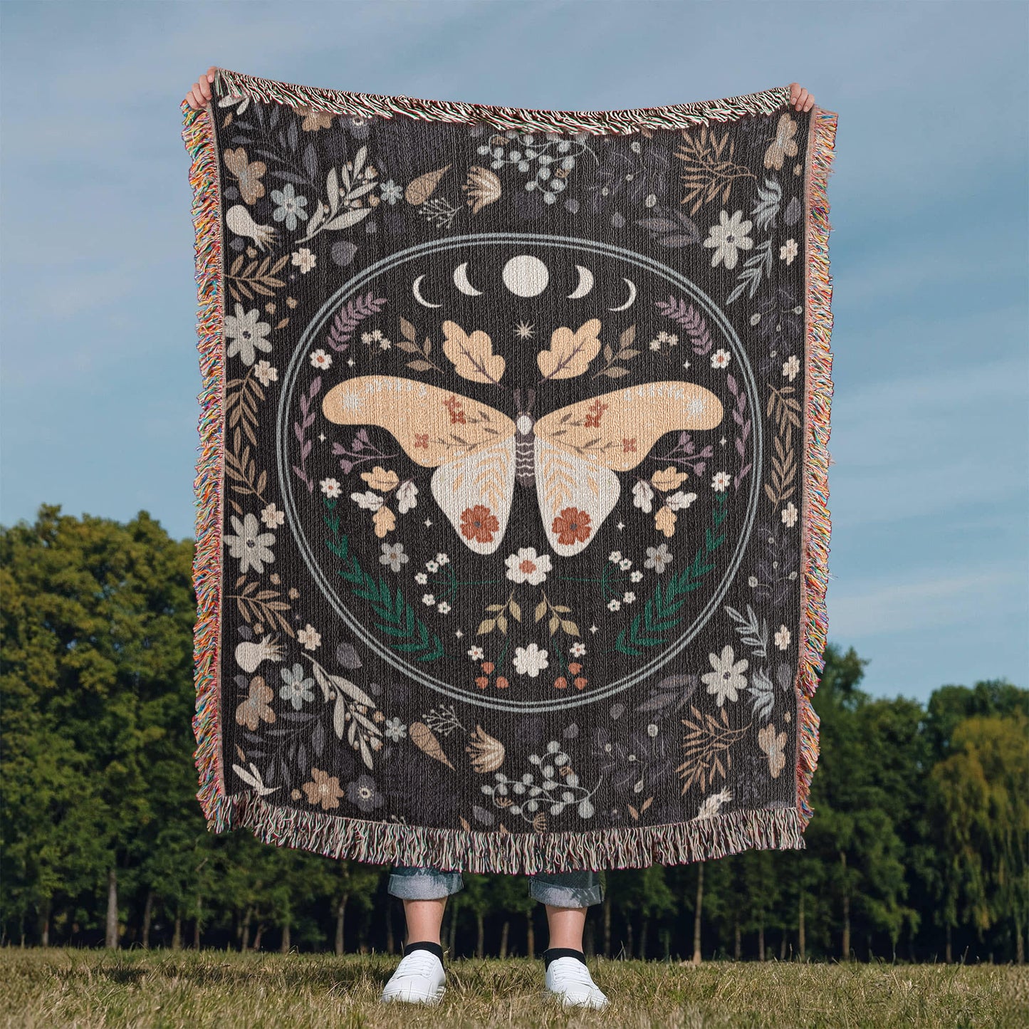 Bohemian Butterfly - Woven Blanket